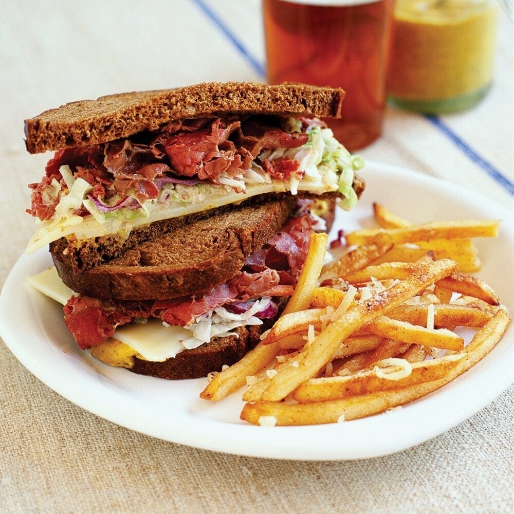 Pastrami Sandwich W Fries.