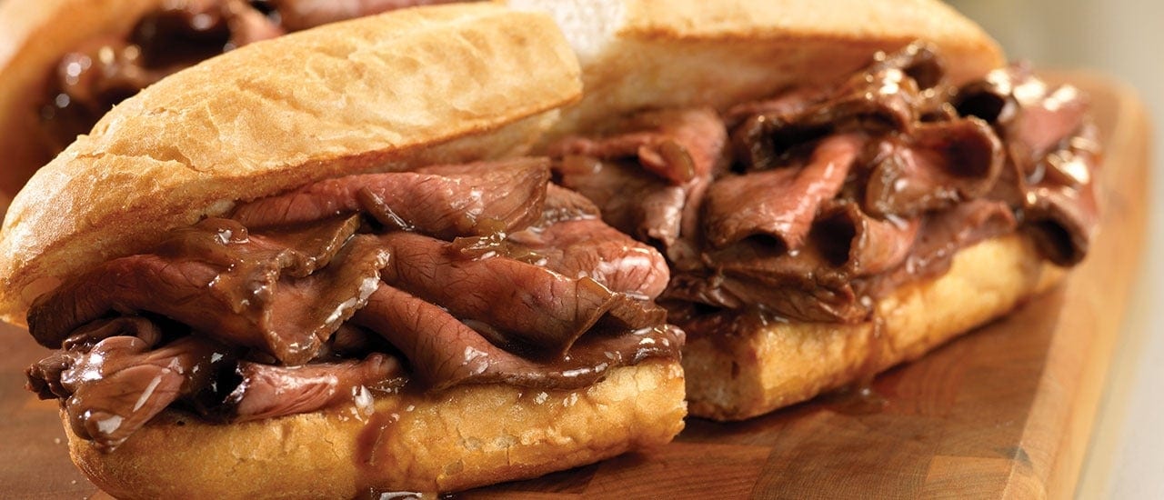 Roast Beef Sandwich W Fries.